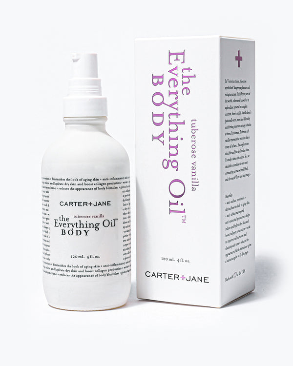 The Everything Oil™ Body tuberose vanilla is a revolutionary skin care product that replaces the need to use body moisturizers, serums, cellulite creams and even fragrance. You can also use it as a hair oil to add a glossy shine! This body oil replaces body moisturizers, serums, cellulite creams and even fragrance.