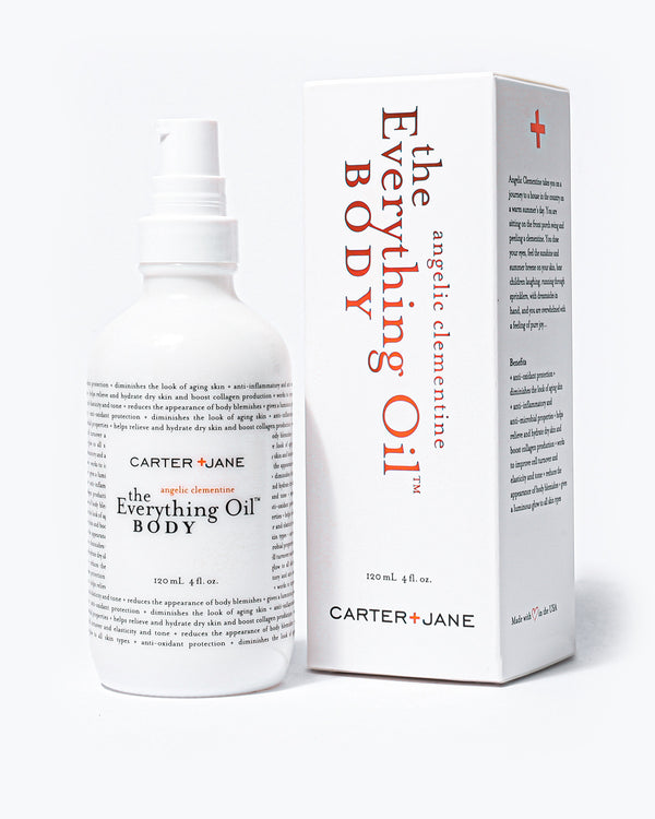 The Everything Oil™ Body angelic clementine is a revolutionary skin care product that replaces the need to use body moisturizers, serums, cellulite creams and even fragrance. You can also use it as a hair oil to add a glossy shine! This body oil replaces body moisturizers, serums, cellulite creams and even fragrance.